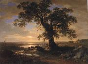 Asher Brown Durand The Solitary oak USA oil painting artist